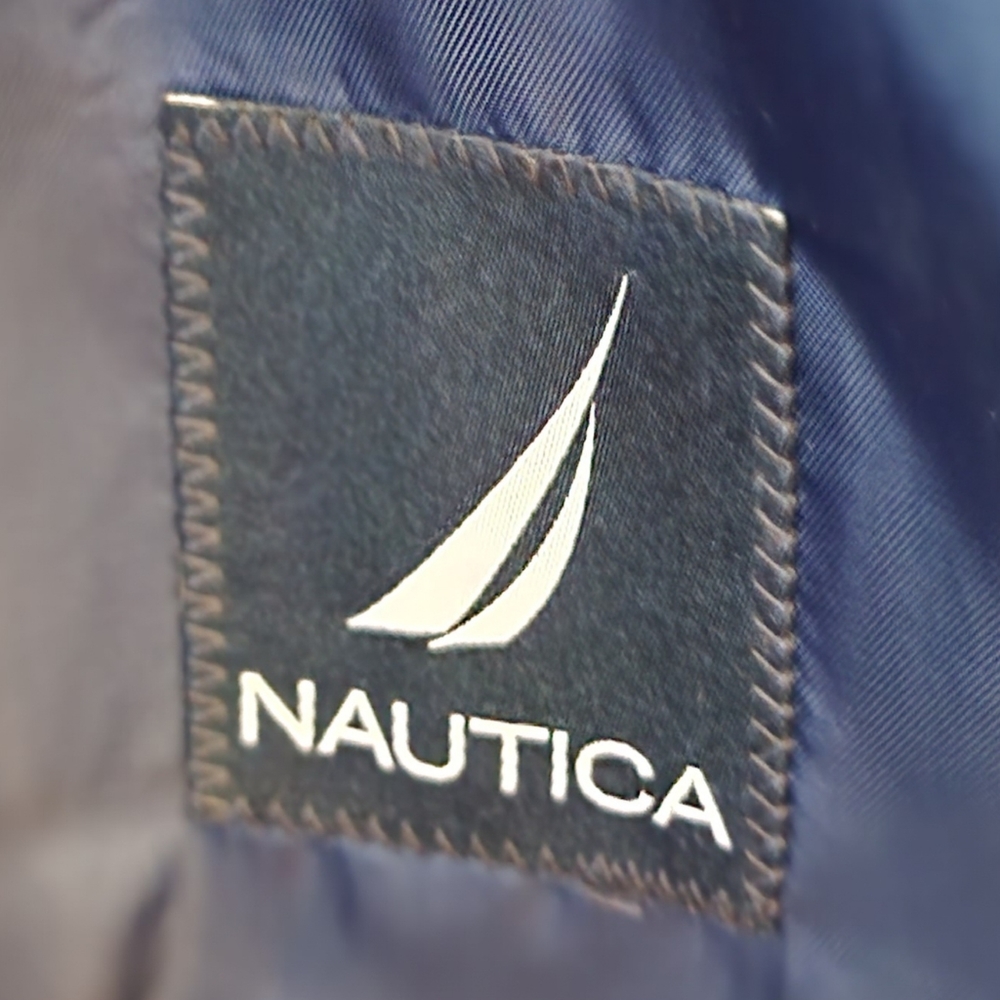 Nautica Navy Blue Men's Blazer Suit Coat Jacket 42R Navy Blue - Picture 3 of 10